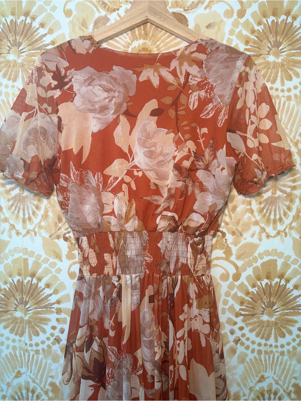 Kate & Lily Fall Floral Dress 8 Romantic Boho Cottagecore Botanical Fall Wedding - Picture 7 of 11